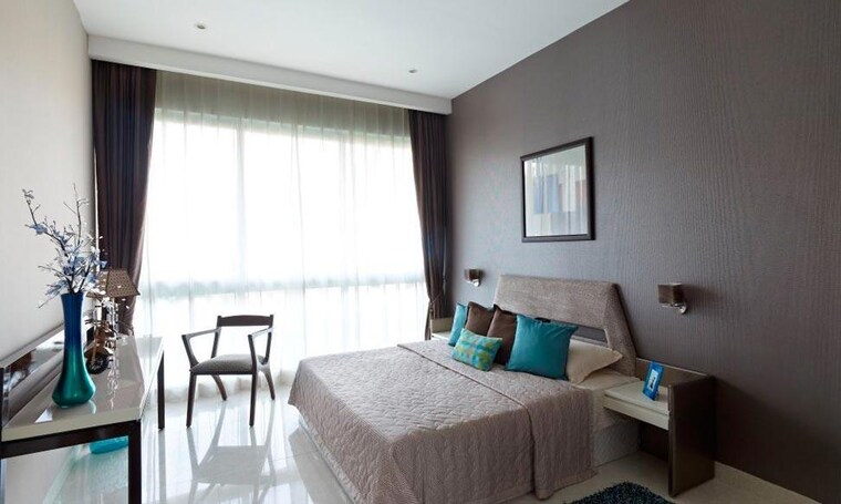 Bedroom, kumar-sienna 3 Bedroom 2450 Sq.Ft. Apartment In Magarpatta Road Pune 9554537