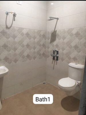 Bathroom in 3 BHK Builder Floor at Dhakoli – for Sale