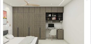 Master Bedroom in 3 BHK Apartment at Rajapushpa Provincia, Narsingi – for Rent