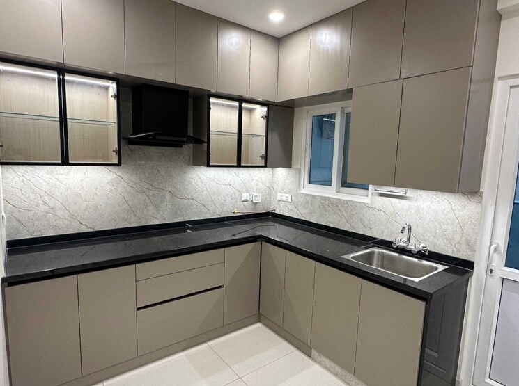 Kitchen, rajapushpa-provincia 3 Bedroom 1715 Sq.Ft. Apartment In Narsingi Hyderabad 9554807