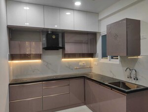 Kitchen in 3 BHK Apartment at Rajapushpa Provincia, Narsingi – for Rent
