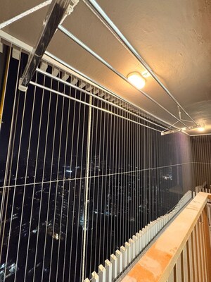 Balcony in 2 BHK Apartment at Chandak 34 Park Estate, Goregaon West – for Rent