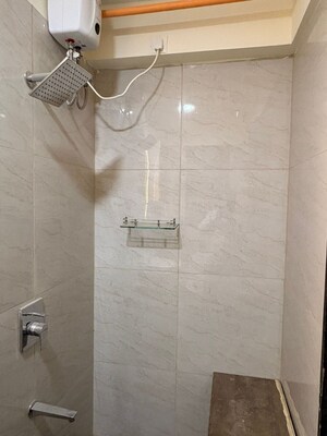 Bathroom in 2 BHK Apartment at Chandak 34 Park Estate, Goregaon West – for Rent