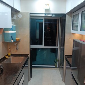 Living Room in 1 BHK Apartment at Sheth Vasant Galaxy, Goregaon West – for Rent