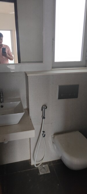 Bathroom in 3 BHK Apartment at Piramal Vaikunth, Balkum Pada – for Rent