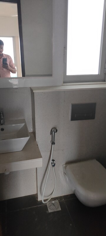 Bathroom in 3 BHK Apartment at Piramal Vaikunth, Balkum Pada – for Rent