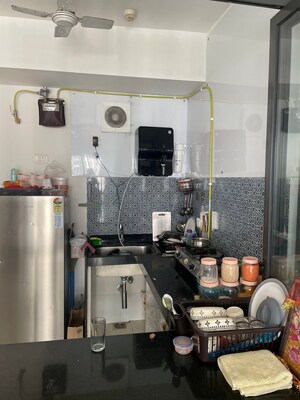 Kitchen in 1 BHK Apartment at Lodha Crown Quality Homes, Majiwada – for Rent