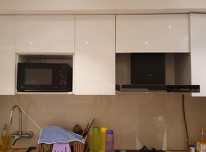 Kitchen in 1 BHK Apartment at Hiranandani Solitaire Studio Apartment, Ghodbunder Road – for Rent