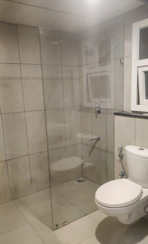 Bathroom in 3 BHK Apartment at Prestige High Fields, Gachibowli – for Rent