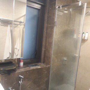 Bathroom in 1 BHK Apartment at New Cuffe Parade, Wadala Truck Terminal – for Rent