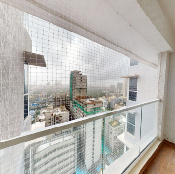 Balcony in 2 BHK Apartment at New Cuffe Parade, Wadala Truck Terminal – for Rent