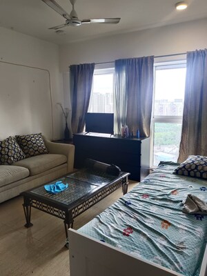 Living Room in 2 BHK Apartment at Lodha Belmondo, Gahunje – for Rent