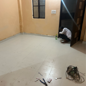 Bathroom in 1 BHK Apartment at UPAVP Brahmputra Enclave, Siddharth Vihar – for Rent