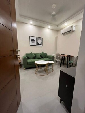 Living Room in 1 BHK Builder Floor at Chattarpur – for Rent