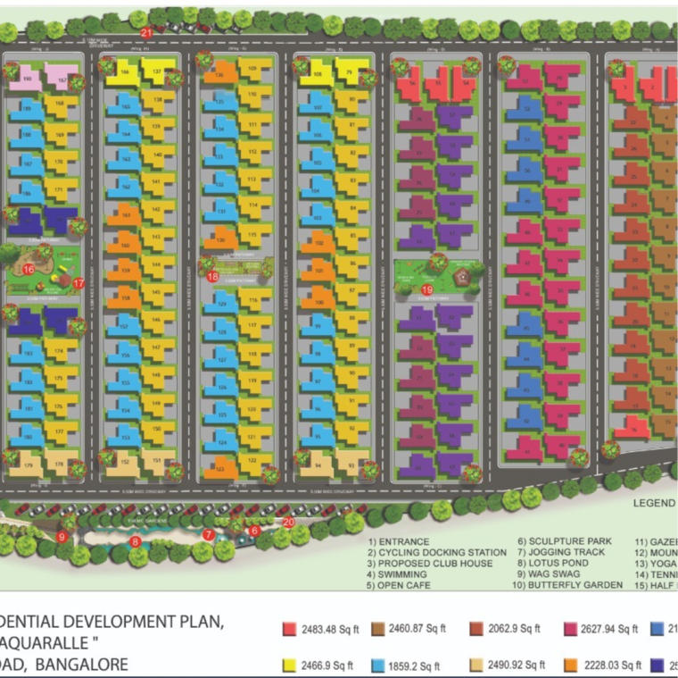 Master Plan, shriram-chirping-grove 3.5 Bedroom 2628 Sq.Ft. Villa In Sarjapur Bagalur Road Bangalore 9555293