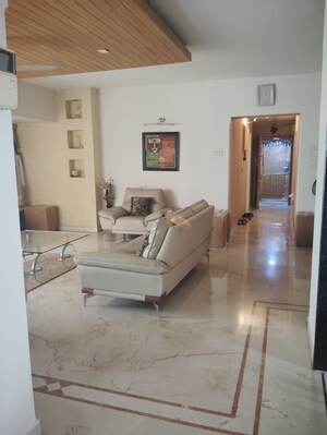 Living Room in 3 BHK Apartment at Gabbana Apartment, Khar West – for Rent