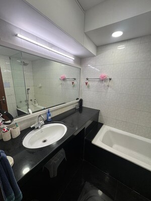 Bathroom in 3 BHK Apartment at Girnar Apartment Pali Hill, Pali Hill – for Rent