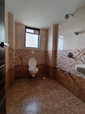 Bathroom in 2 BHK Apartment at Aggarwal Sumeet Elegance, Manpada – for Rent