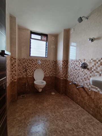 Bathroom in 2 BHK Apartment at Aggarwal Sumeet Elegance, Manpada – for Rent