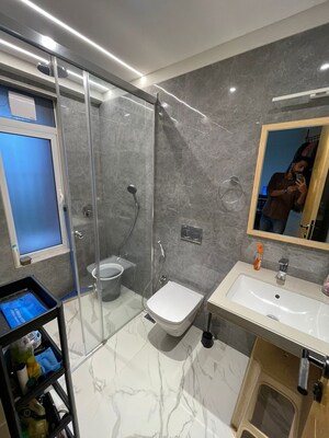 Bathroom in 3 BHK Apartment at Satguru Rendezvous, Bandra West – for Rent