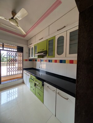Kitchen in 2.5 BHK Apartment at Trishul Patel Heights, Ghansoli – for Rent