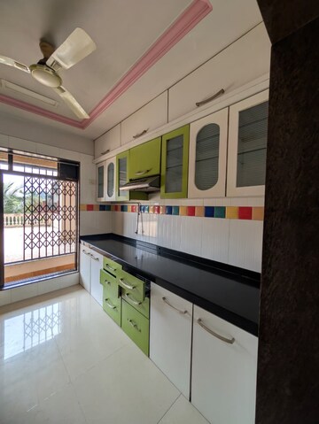 Kitchen in 2.5 BHK Apartment at Trishul Patel Heights, Ghansoli – for Rent