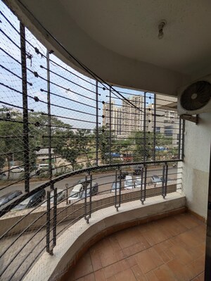 Balcony in 2.5 BHK Apartment at Trishul Patel Heights, Ghansoli – for Rent