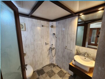 Bathroom in 4 BHK Apartment at Rustomjee 9 JVPD, Juhu – for Rent