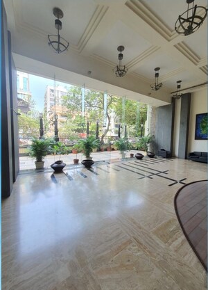 Building Lobby in 4 BHK Apartment at Rustomjee 9 JVPD, Juhu – for Rent