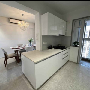 Kitchen in 2 BHK Apartment at Friends Apartment Bandra West, B Block Bkc – for Rent