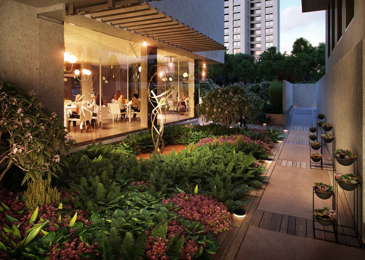 Garden, acme-ozone 3 Bedroom 984 Sq.Ft. Apartment In Manpada Thane 9555825