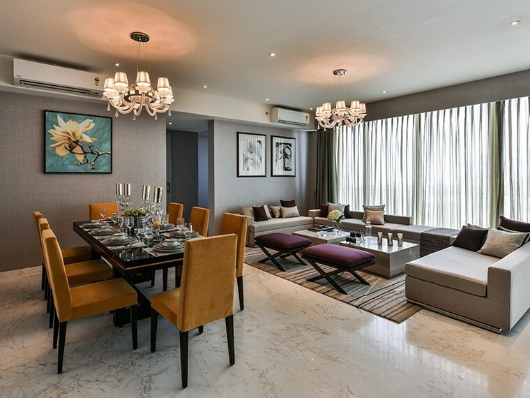 Living Room, runwals-the-reserve 4 Bedroom 1500 Sq.Ft. Apartment In Worli Mumbai 9555847