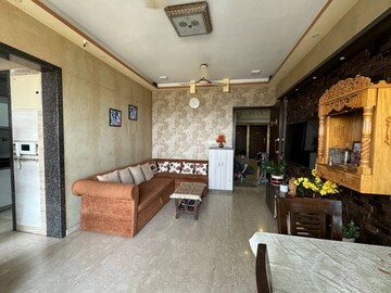 Living Room in 2 BHK Apartment at Omkar Ananta, Goregaon East – for Rent