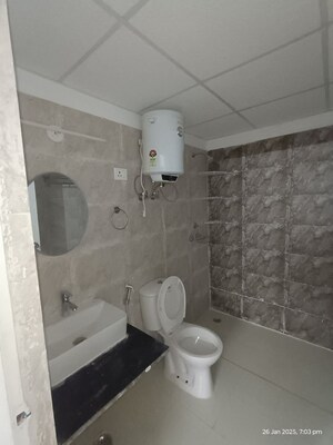 Bathroom in 3 BHK Apartment at RG Luxury Homes, Sector 16b Greater Noida – for Rent