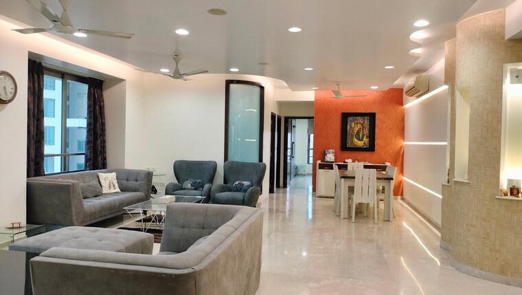 Living Room, oberoi-realty-woods 5 Bedroom 2835 Sq.Ft. Apartment In Goregaon East Mumbai 9556054
