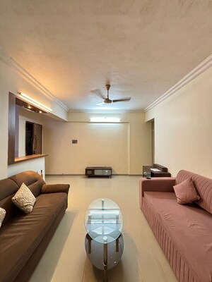 Living Room in 1 BHK Apartment at Mantri Serene, Goregaon East – for Rent