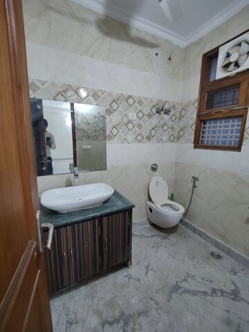 Bathroom in 3 BHK Builder Floor at Chattarpur – for Rent