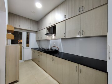 Kitchen in 3 BHK Apartment at Bhartiya Nikoo Homes, Thanisandra Main Road – for Rent