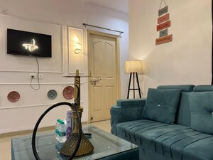 Living Room in 2 BHK Apartment at Wave Dream Homes, Wave City – for Rent