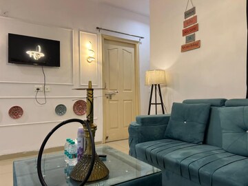 Living Room in 2 BHK Apartment at Wave Dream Homes, Wave City – for Rent