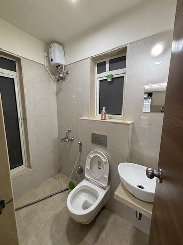 Bathroom in 1 BHK Apartment at Parijat CHS Azad Nagar, Andheri West – for Rent