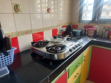 Kitchen in 3 BHK Apartment at Kamanwala Manavsthal II, Goregaon East – for Rent