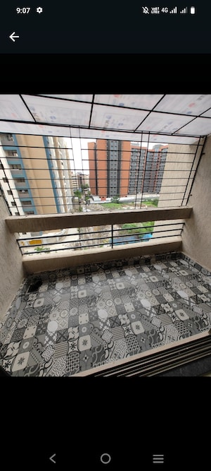 Balcony in 3 BHK Apartment at Vinay Unique Residency, Virar West – for Rent