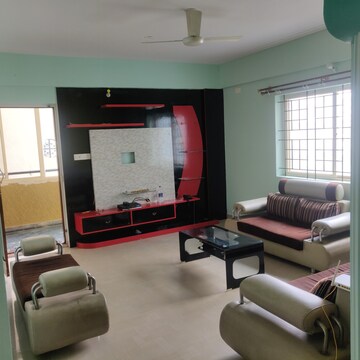 Living Room in 3 BHK Apartment at Mahaveer Hermitage, Jp Nagar – for Rent