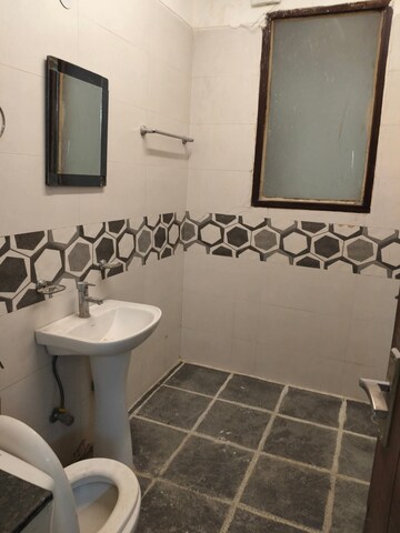 Bathroom in 3 BHK Builder Floor at Chattarpur – for Rent