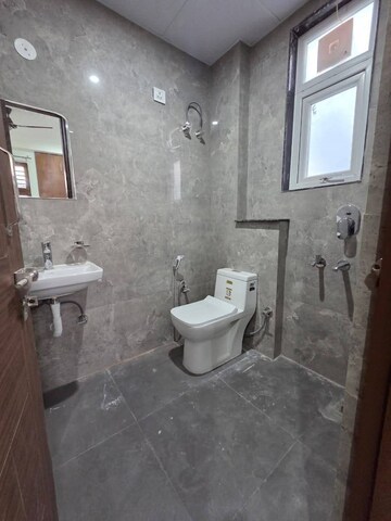 Bathroom in 2 BHK Builder Floor at Chattarpur – for Rent