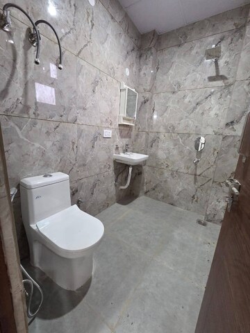 Bathroom in 2 BHK Builder Floor at Chattarpur – for Rent
