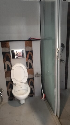 Bathroom in 3 BHK Apartment at Banjara Hills – for Rent