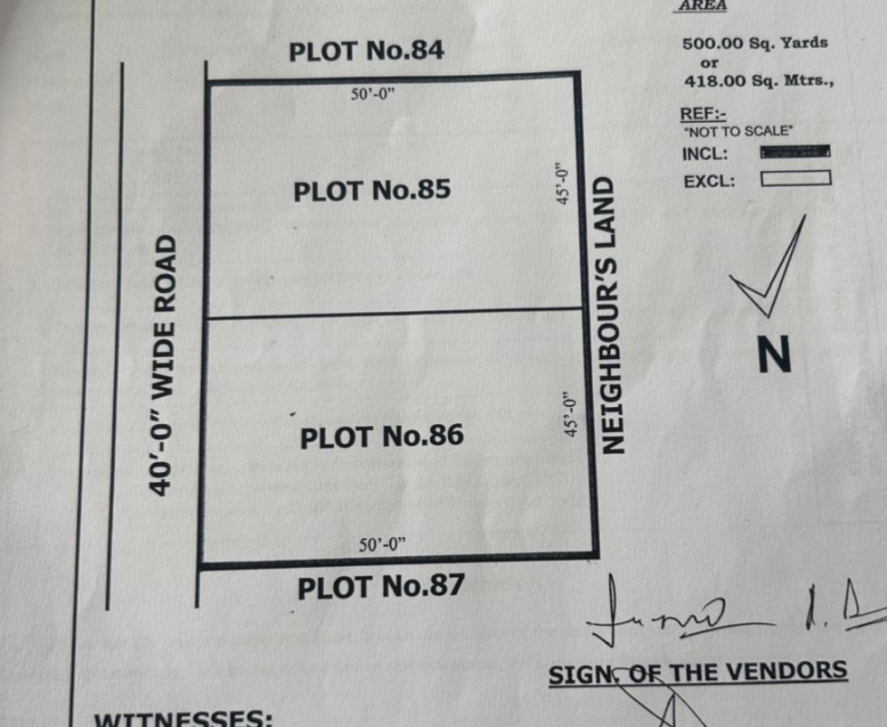 Plot For Sale in Krnkr Open Plotin Manchir