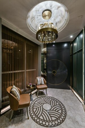 Living Room in 4 BHK Apartment at Avighna One Avighna Park, Lower Parel – for Sale